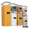 Airtight Food Storage Container Set for Kitchen & Pantry Organization (4 pcs)