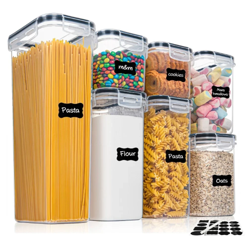 Airtight Food Storage Container Set for Kitchen & Pantry Organization (4 pcs)