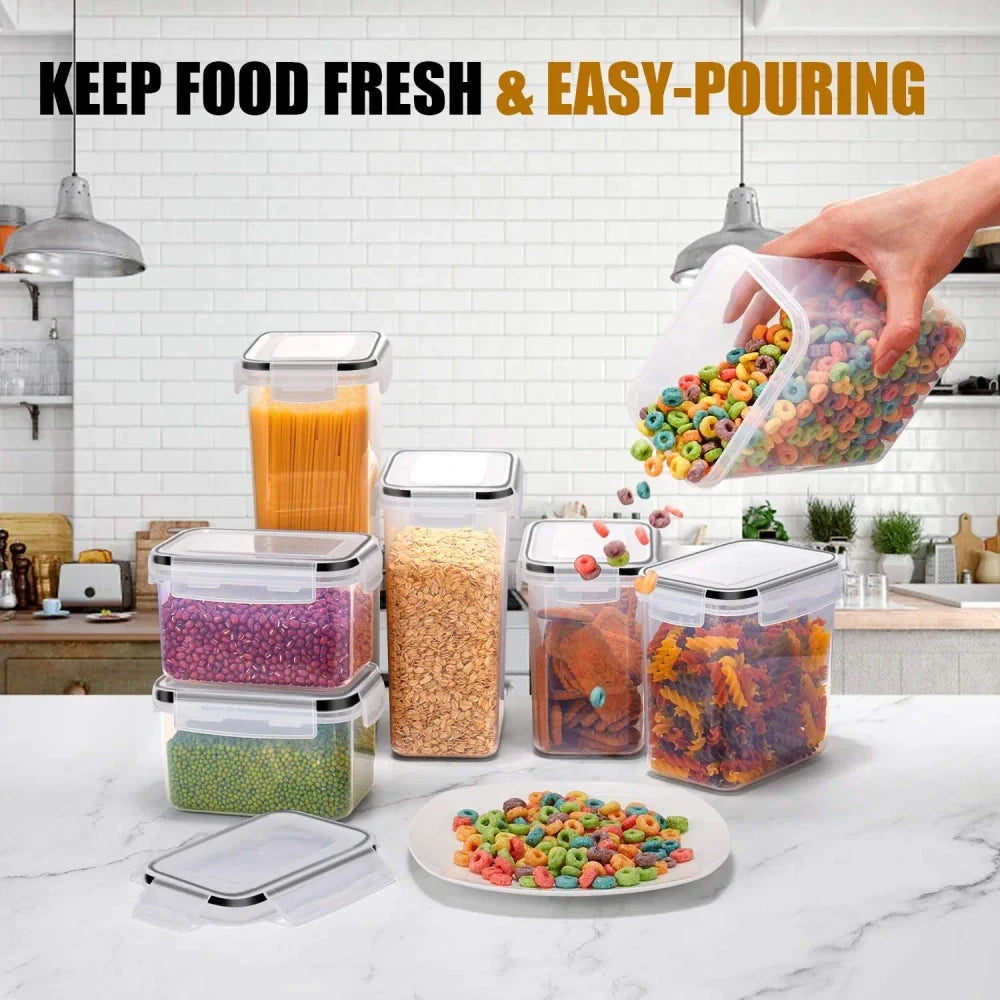 Airtight Food Storage Container Set for Kitchen & Pantry Organization (4 pcs)